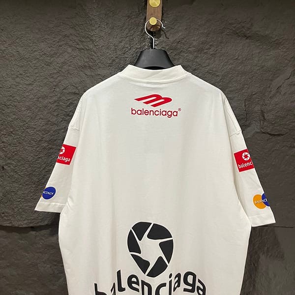 追跡付き 安いバレンシアガ コピー ロゴミディアムフィットTシャツ baw05478