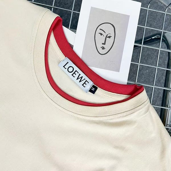 高品質ロエベ コットン アナグラム Tシャツ スーパーコピー lom25556