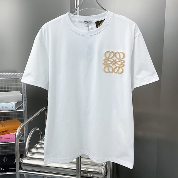 超希少！ロエベ アナグラム Tシャツ コピー コットン 3色 lov71474