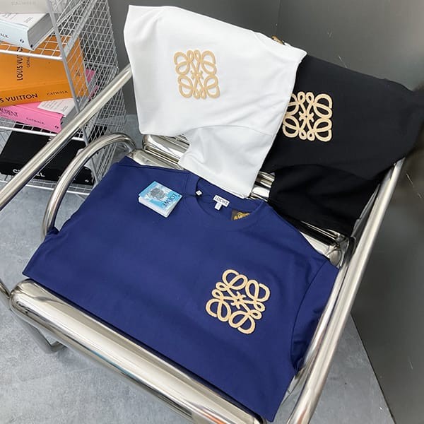 超希少！ロエベ アナグラム Tシャツ コピー コットン 3色 lov71474