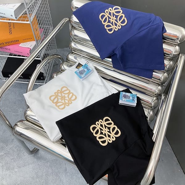超希少！ロエベ アナグラム Tシャツ コピー コットン 3色 lov71474