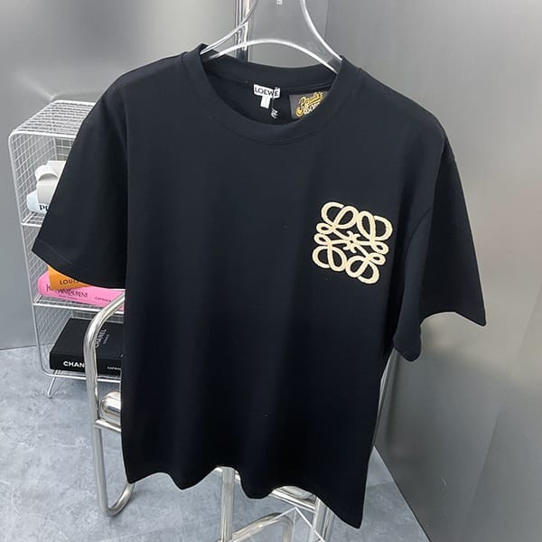 超希少！ロエベ アナグラム Tシャツ コピー コットン 3色 lov71474