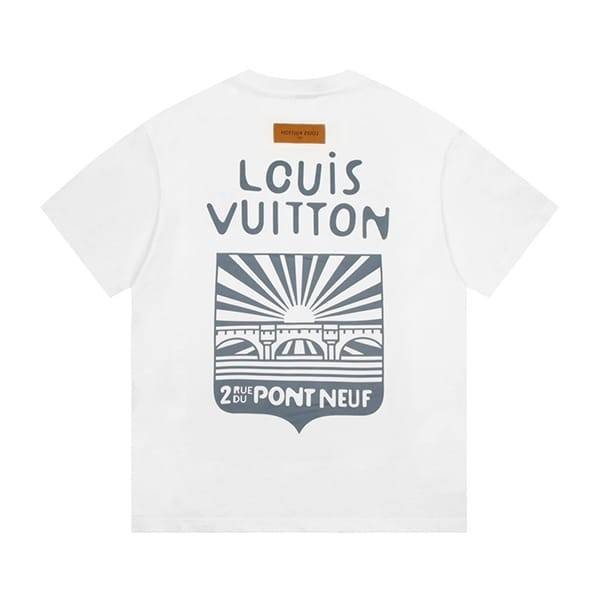 希少ルイヴィトン グラフィック クルーネック Tシャツ 偽物 vur29934