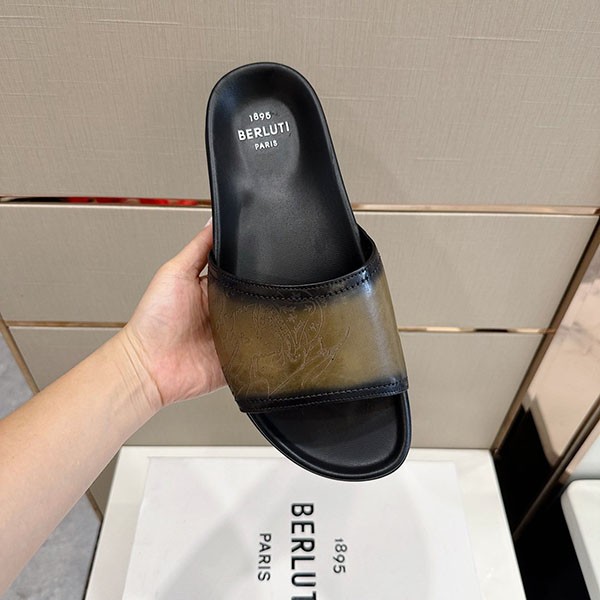 大人気!ベルルッティ エギオ サンダル コピー Stamp Leather Sandal bed75312