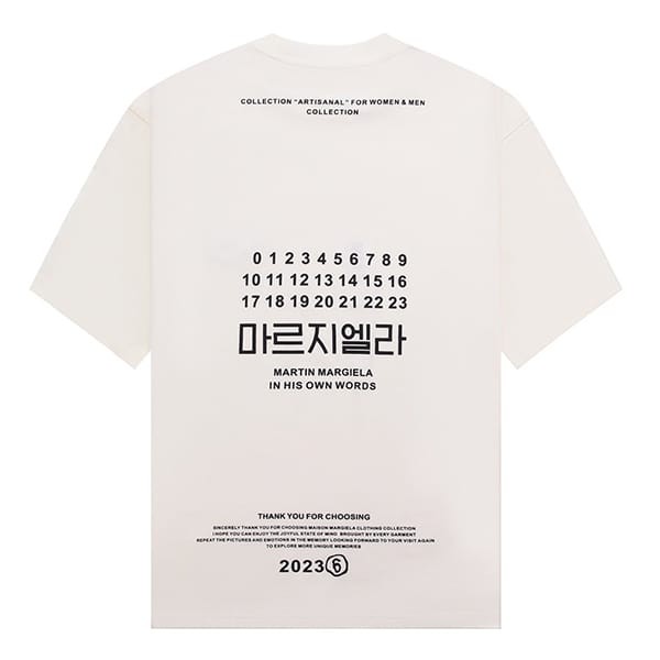 すぐ届くMM6 コピー メゾン マルジェラ ナンバリング ロゴ Tシャツ 3色 Maa17051