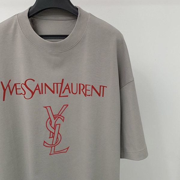 サンローラン コットンジャージー 偽物 Tシャツ Saw54611