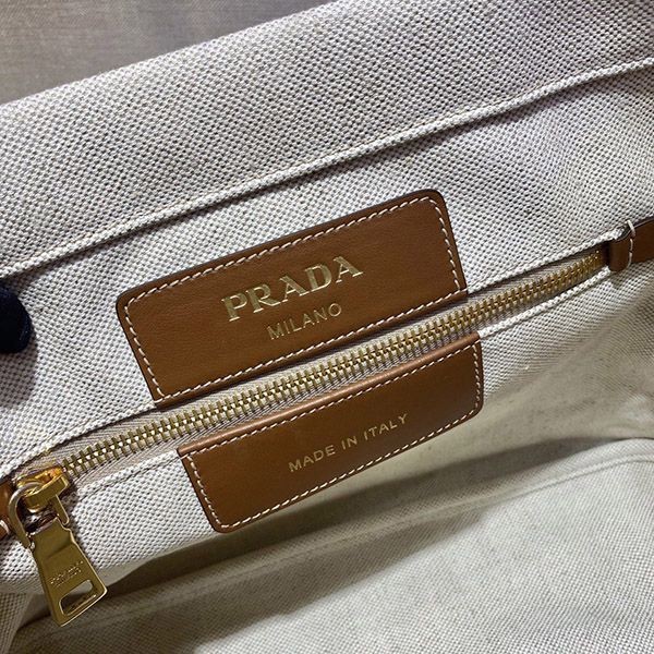 ギフトに最適 プラダ LINEN BLEND トート バッグ 偽物 pur48086