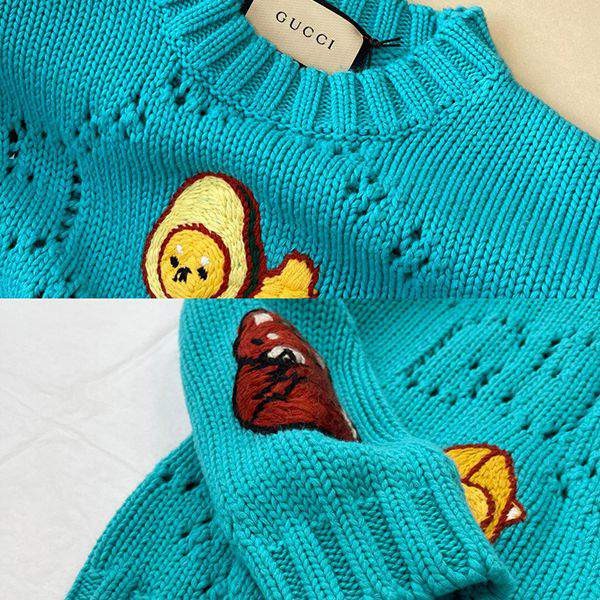 注目度抜群！グッチ 漫画の動物の刺繍 ニットセーター コピー gug35744