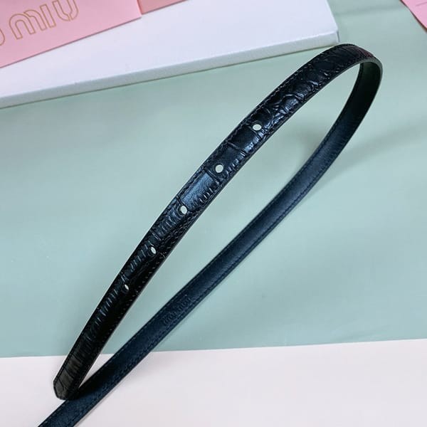 大人気!ミュウミュウ 偽物 Logo スリム ベルト メタルバックル mym71929