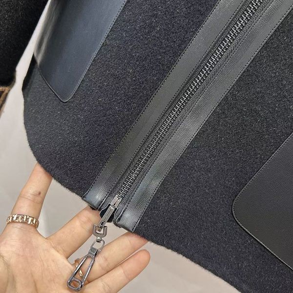 【フェンディ】ジャケット 偽物ウール クロップド リバーシブル FFロゴ FJ6993A5