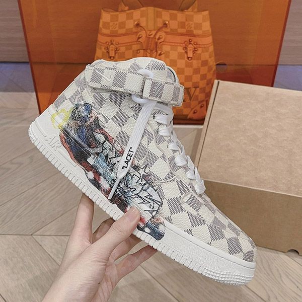 超希少！ヴィトン x ナイキ Air Force 1 偽物 Mid By Virgil Abloh ホワイト naq67249