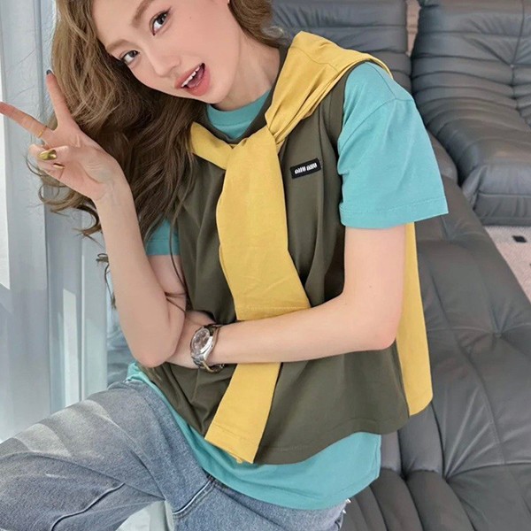 高品質ミュウミュウ コピー ジャージー Tシャツ 3枚セット myp58681