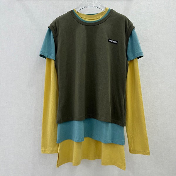 高品質ミュウミュウ コピー ジャージー Tシャツ 3枚セット myp58681