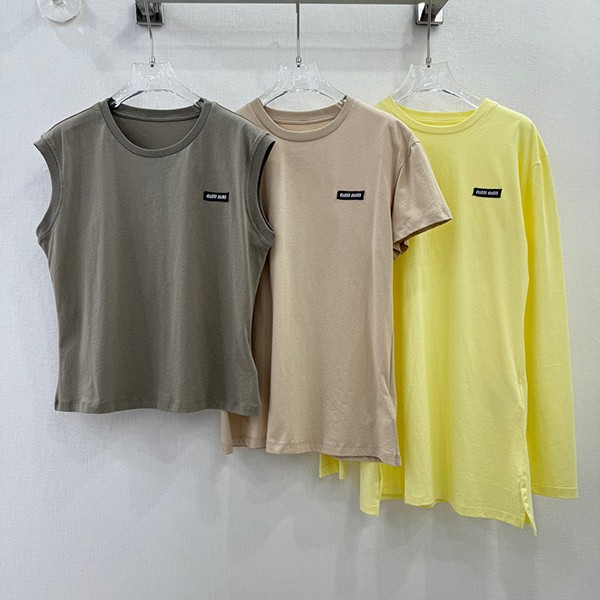 希少ミュウミュウ コピー ジャージー Tシャツ 3枚セット myl13205