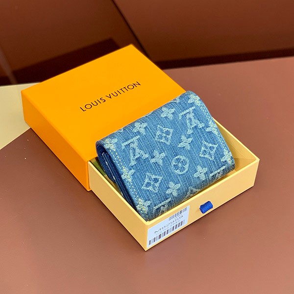 すぐ届く ルイヴィトン コピー デニム 折りたたみ財布 ポルトフォイユ・ヴィクトリーヌ M82959